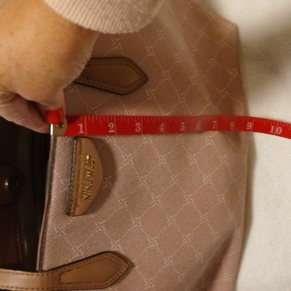 Nine West matching shoulder bag & tote bag set, pretty rose color - Picture 3 of 13